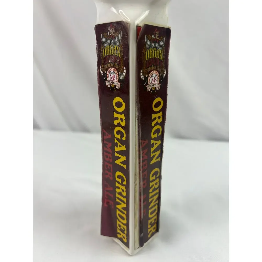 Mankato Brewery Organ Grinder Amber Ale Ceramic Beer Tap Handle Minnesota